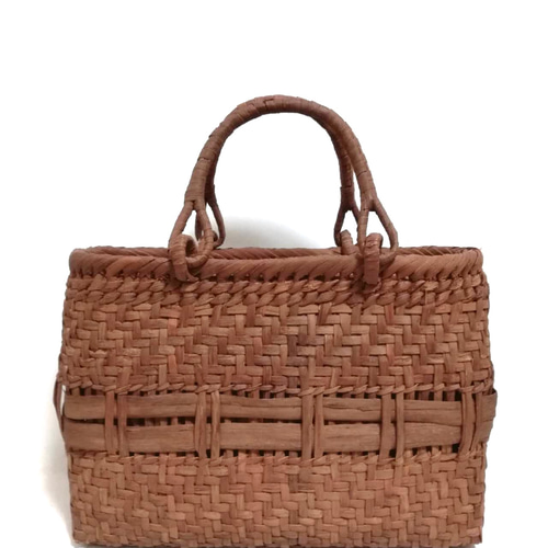 山葡萄バッグ二本太め編み かごバッグ 山葡萄バッグ魅力 通販 17535539