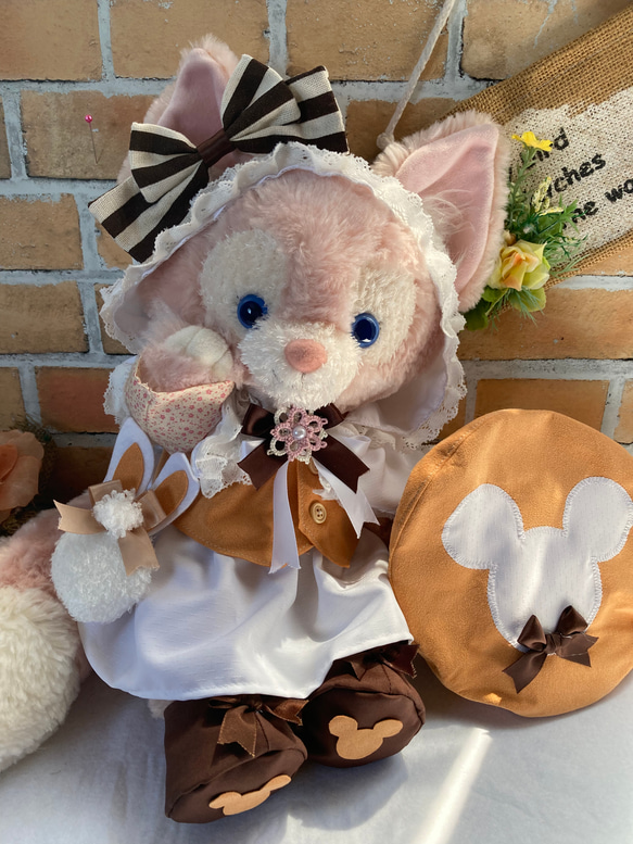 リーナベルS 山吹色色うさぎ9点コスチューム ベレー帽 ステラルーや