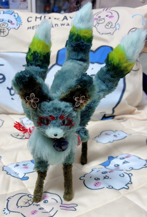 和狐 ミントくん アートドール 幻獣 ぬいぐるみ ケモノの子 通販