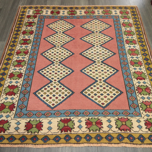 スモーキーカラー モロッコ ベルベル族 オールド手織り絨毯