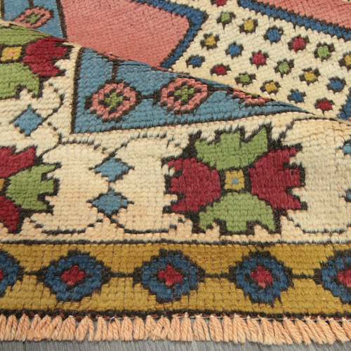 スモーキーカラー モロッコ ベルベル族 オールド手織り絨毯