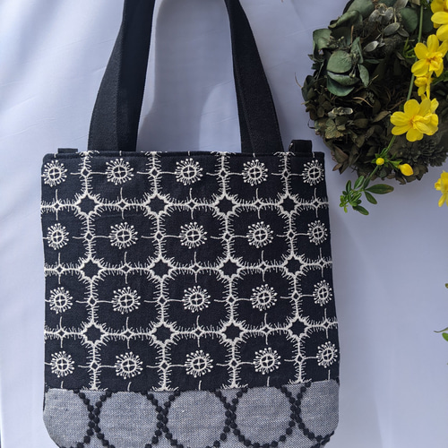 春色ミナペルホネントート【anemone/nevy】アネモネネイビー