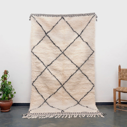 モロッコ ラグ 本物のベニワレンNo.6- 極上ウール カーペット 絨毯