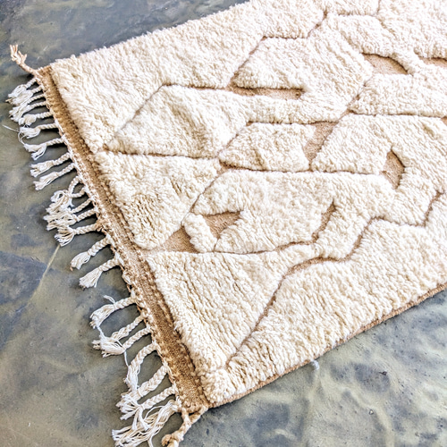 モロッコ ラグ ベニワレンNo.7 ベージュ カーペット 絨毯 カーペット