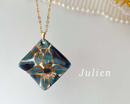 七宝焼きネックレス (453) ネックレス・ペンダント 工房ジュリアン