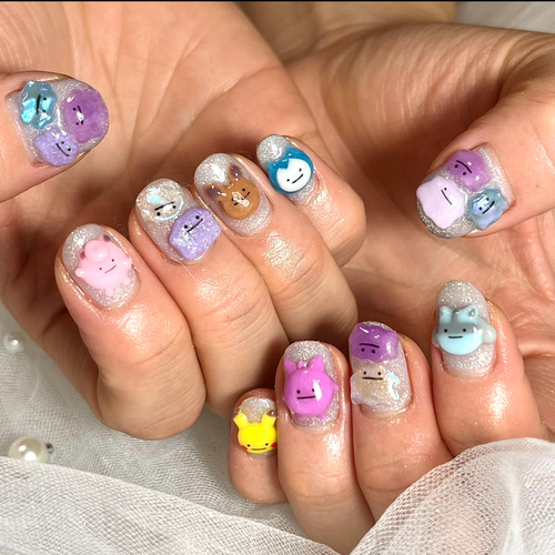 オーダー 3Dネイルパーツ ネイルパーツ 推しネイル ネイルチップ