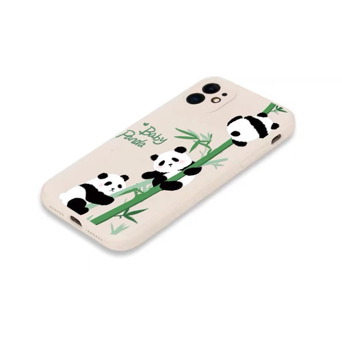 パンダちゃんと竹 スマホケースpanda 動物 iPhoneケース iPhone16