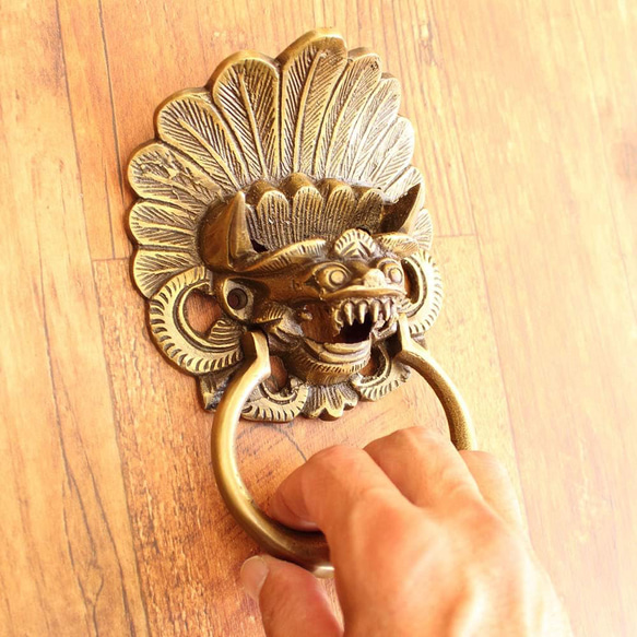 真鍮 取っ手 取手 金具 ドアノック ドアノッカー バロン ドアノブ 家具