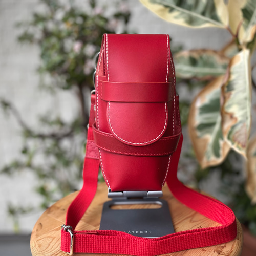 フラップ型 シザーケース（4丁差し） 赤 その他バッグ りんど 通販