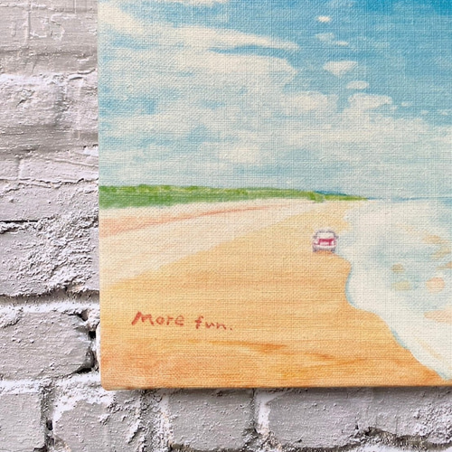 海の絵 『More fun』キャンバスプリント 海 空 風景画 絵 絵画