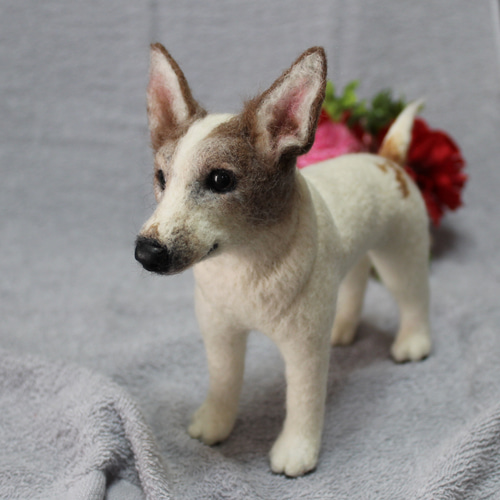 羊毛フェルト オーダー 「リアルで可愛いワンちゃん」ジャックラッセル