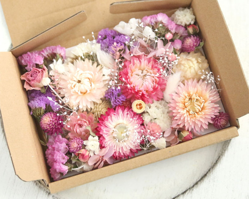 ピンク系 Pink 花材セット 詰め合わせ セット ドライフラワー