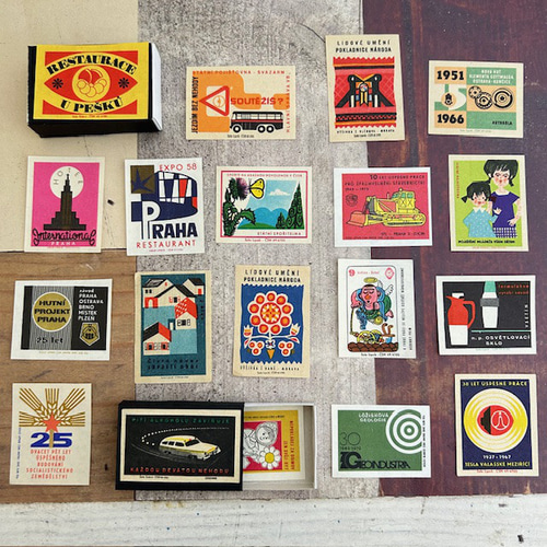 196・チェコマッチラベルアソート 15枚 マッチラベル マッチ ラベル