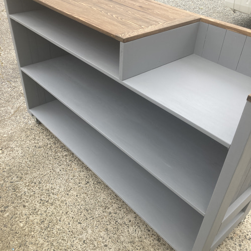 受注製作］キャスター付き☆グレー＆ダーク【凹み付450】受付