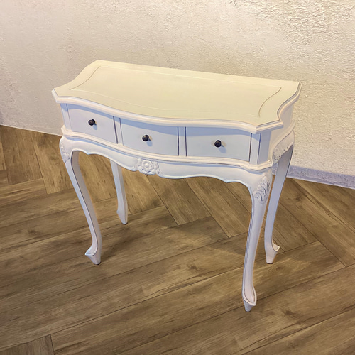 訳ありな逸品】英国アンティーク調 ロココ調 コンソールテーブル 猫足