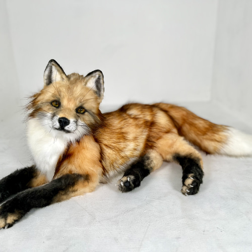 全身可動】キツネ ぬいぐるみ Naco* 通販 17852467｜Creema(クリーマ