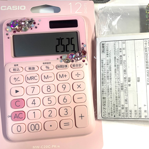 電卓 ピンク カシオ CASIO ビジューデコ その他ファッション 堕天使