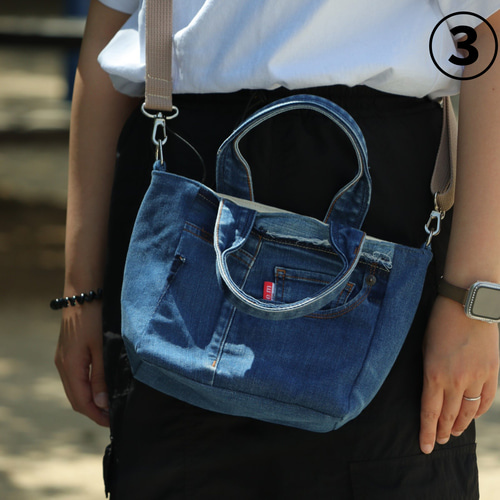 デニムリメイクバッグ 4種 ハンドバッグ Re.m 通販 17858764｜Creema