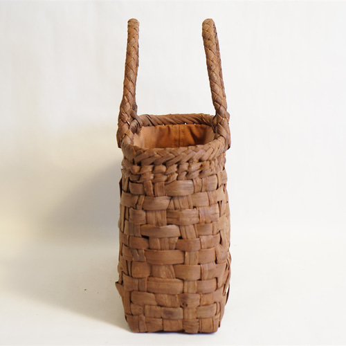 乱れ編み 山葡萄 かご 籠 バッグ 一番皮 中布と内ポケット付き かご