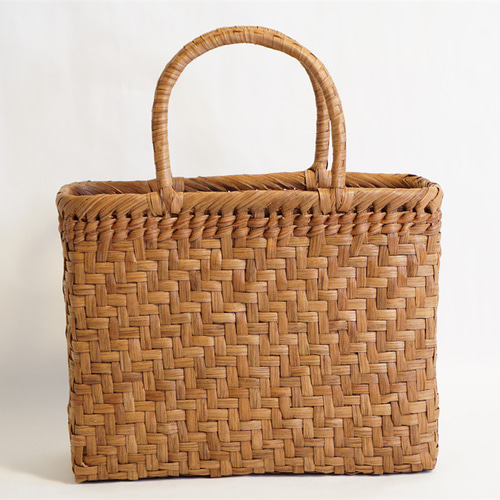 山葡萄 蔓 かごバック かご 籠 巾着 網代編み 職人の手作り かご かご