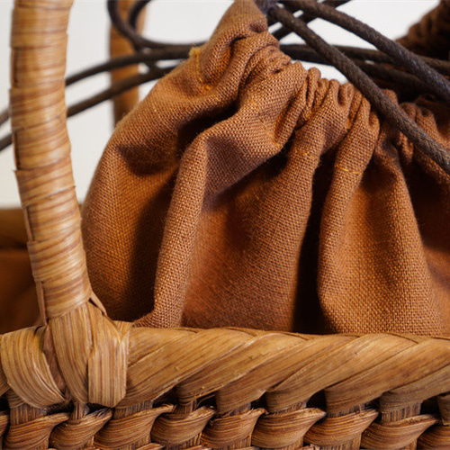 山葡萄 蔓 かごバック かご 籠 巾着 網代編み 職人の手作り かご かご