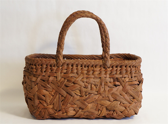 乱れ編み 山葡萄 籠 かごバッグ 一番皮 やまぶどう 巾着内布 かご