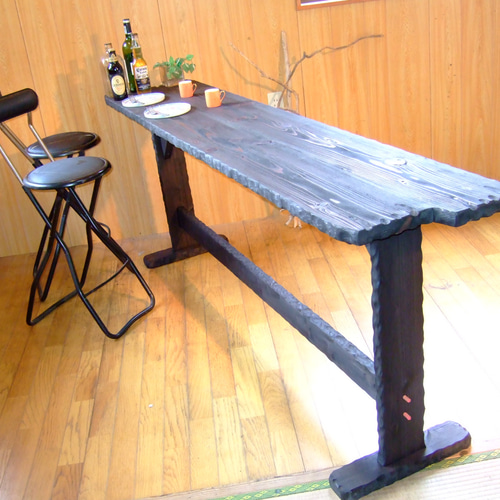 送料無料コヤ木工こだわり製作創りたて！大型カウンターテーブル