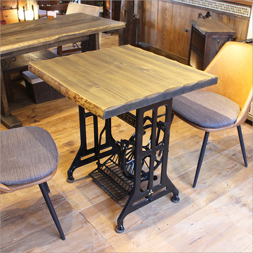 アンティークミシン カフェテーブル 足踏みミシン リメイク デスク 机