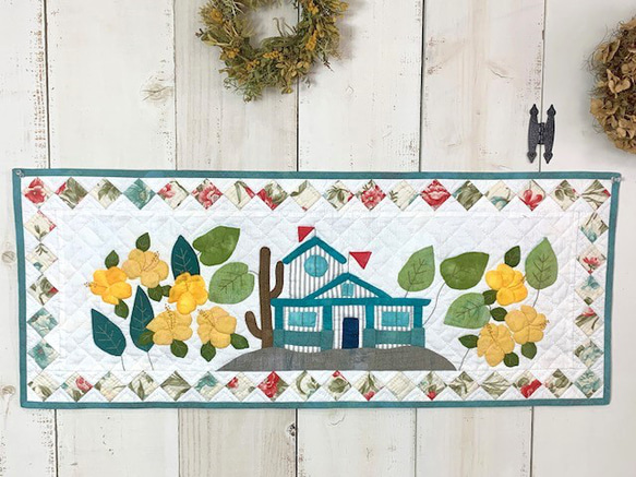 パッチワークタペストリーキット/夏のガーデンタペストリー