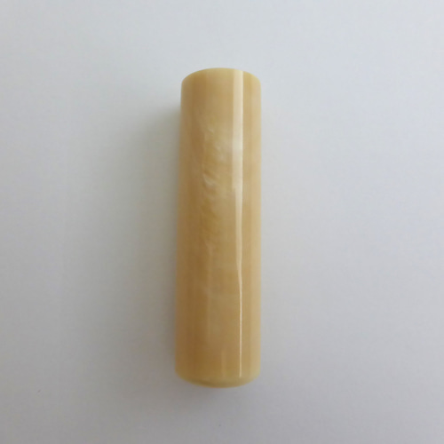 希少！高級品！マッコウ鯨歯 芯持ち印材 φ15.10×54.68㎜ トカゲケース