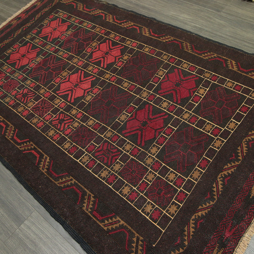 黒羊毛 ブラックウール 手織りオールドキリム ヴィンテージ トライバル