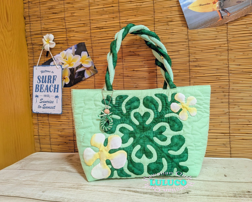 ハワイアンキルト☆トートバッグ ☆ トートバッグ LULUCO 通販