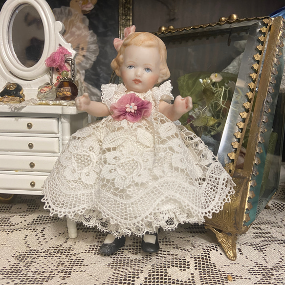 ミニョネット・ミニビスクドール❤︎勿忘草ちゃん(ピンク)A その他人形