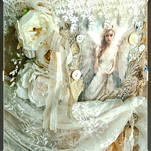 感謝セール❣️多種類染レースたっぷり『天使』ジャンクジャーナル雑記