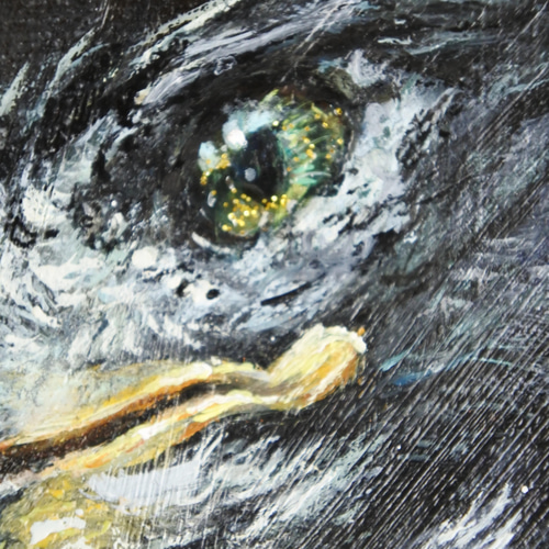 鷹の油絵F10号原画”Fly to the universe” 絵画 mimoza 通販 17957162