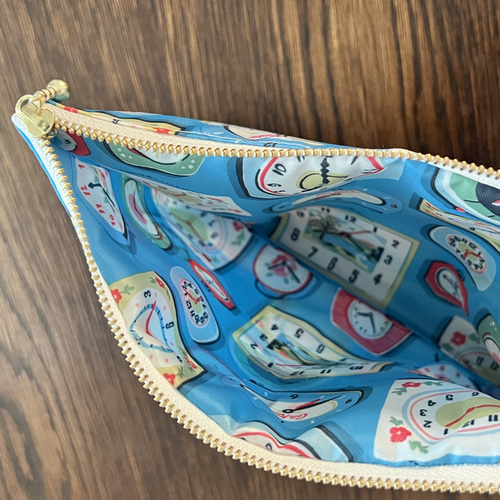 キャスキッドソン ナイロンポーチ ハンドメイド クロック ポーチ 手芸