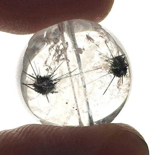 ホーランダイト イン クォーツ 星入り水晶 15ミリ sb2787 天然石 pinky