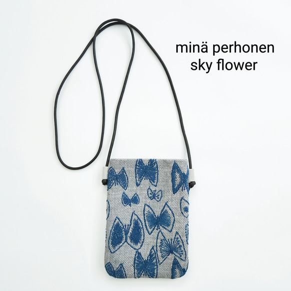 ミナペルホネン スカイフラワー スマホショルダー ポシェット
