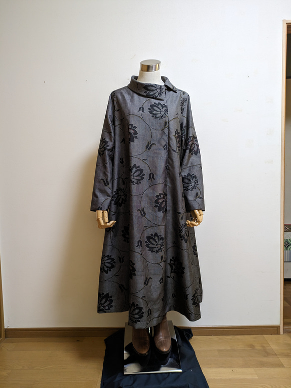 着物リメイク ワンピース 大島紬 L〜LL ワンピース さらあお 通販