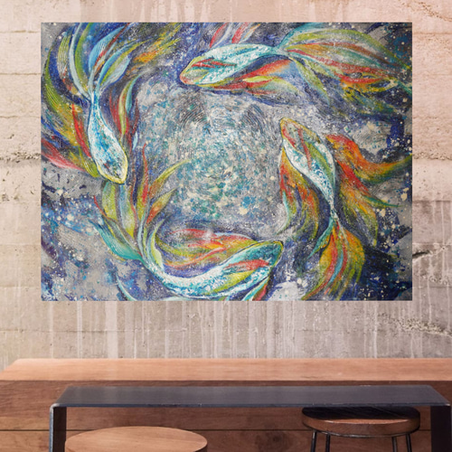 油絵 油彩 油彩画 絵画 【回転】 絵画 HR 通販 17035326｜Creema