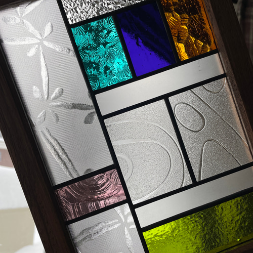 ステンドグラス パネル 昭和レトロ ガラス引き戸 その他インテリア雑貨