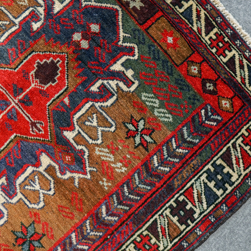 140x84cm トライバルラグ ヴィンテージラグ 手織り ペルシャ絨毯