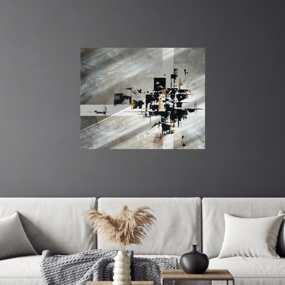 インテリア/和風/禅/絵画/アート/抽象画/モダン/ホテル/ゴールド/波