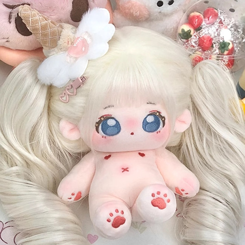 着せ替えぬいぐるみ 20cmぬいぐるみ ＜恋＞ ぬいぐるみ 白髪 青目