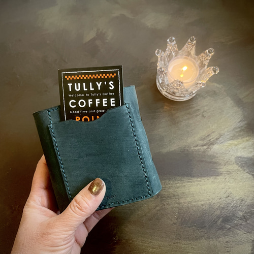 お財布手帳】 本革 システム手帳 ミニ3穴 手帳 財布 （水色） その他