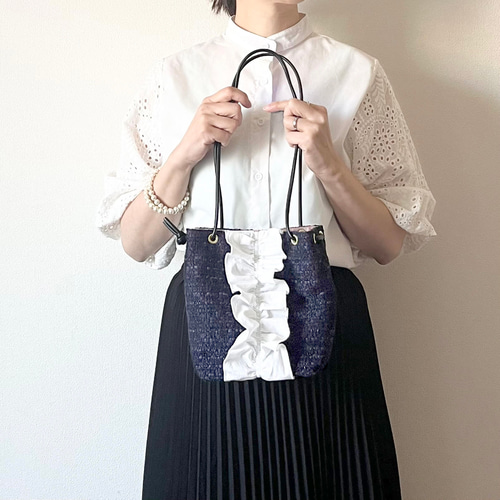 ラスト1点です！受注生産】 卒業式や入学式にも◯ツイード2wayミニ