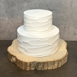 イチゴのクレイケーキ 2段飾り付き バースデー 誕生日 ウェディング