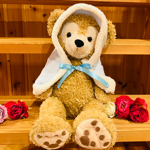 ダッフィー コスチューム シェリーメイ コスチューム コート 水色 雪