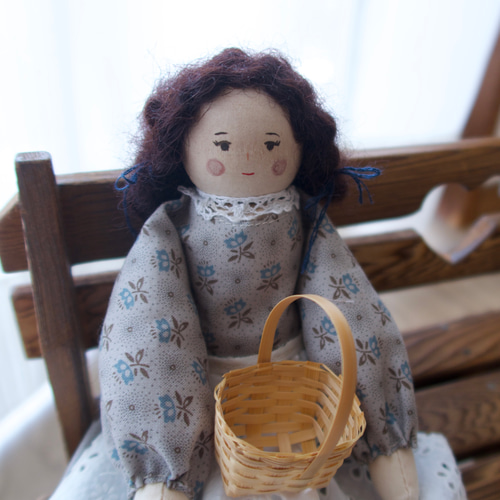 木製ドール*赤毛のアン*アンとダイアナのお人形セット/ウッデンドール