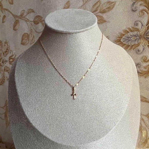 K18 18K クロス クロストップ ネックレス 十字架 18KYG ゴールド